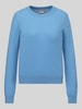 Jake*s Casual Regular fit pullover van puur kasjmier Hemelsblauw
