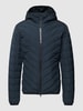 EA7 Emporio Armani Daunenjacke mit Label-Patch Marineblau