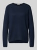 FREE/QUENT Gebreide pullover met ribboorden, model 'Dodo' Marineblauw