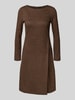 Weekend Max Mara Getailleerde jersey jurk van viscosemix, model 'BALOCCO' Chocoladebruin
