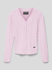 Guess Strickjacke mit Knopfleiste Rosa