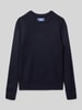 Jack & Jones Relaxed Fit Pullover in Strick-Optik Modell 'Kaito' Marine