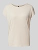 Vero Moda Comfort Fit T-Shirt mit Effekt Garn Modell 'LAVA' Beige