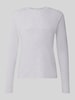 DRYKORN Slim Fit Longsleeve aus reiner Baumwolle Modell 'Enil' Hellgrau