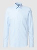 OLYMP Level Five Koszula biznesowa z fakturowanym wzorem model ‘New York’ Błękitny