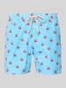 MC2 Saint Barth Badeshorts mit elastischem Bund und Kordelzug Dunkelblau