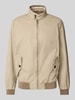 Christian Berg Men Jack met opstaande kraag en steekzakken Beige
