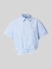 Polo Ralph Lauren Regular Fit Bluse mit Knotendetail Bleu