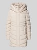 Tom Tailor Regular fit gewatteerde lange jas met capuchon Beige