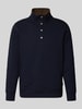 GANT Regular Fit Troyer aus Baumwoll-Mix Dunkelblau