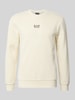 EA7 Emporio Armani Sweatshirt met labeldetail Offwhite