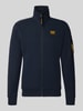 PME Legend Sweatjacke mit Stehkragen und Label-Patch Marine