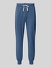 BOSS Relaxed Fit Sweatpants mit Label-Stitching Modell 'Mix&Match' Jeansblau