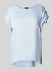More & More T-Shirt mit U-Boot-Ausschnitt Hellblau