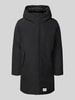 khujo Jacke mit Label-Patch und Kapuze Black