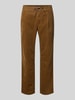 MCNEAL Regular fit corduroy broek met tunnelkoord Camel