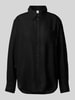 YAS Relaxed Fit Leinenbluse Modell 'FLAXY' Black