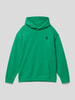 Tommy Hilfiger Teens Hoodie met labelstitching, model 'MONOGRAM' Groen