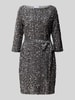 Vila Minikleid mit Paillettenbesatz Modell 'FAITH' Silber