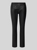 Buena Vista Skinny fit broek in leerlook, model 'Malibu' Zwart