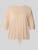 Christian Berg Woman T-Shirt aus Modal-Mix mit Tunnelzug Mud