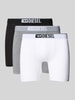 Diesel Trunks mit elastischem Logo-Bund im 3er-Pack Mittelgrau