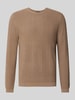 CINQUE Gebreide pullover van viscosemix model 'Goa' Hazelnoot