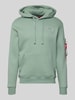 Alpha Industries Hoodie met kangoeroezak Mintgroen