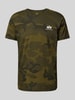 Alpha Industries T-Shirt mit Label-Print Oliv