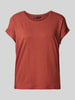 Only Regular fit T-shirt met viscose, model 'MOSTER' Roestrood