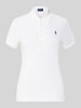 Polo Ralph Lauren Slim Fit Poloshirt aus Baumwoll-Mix Weiss