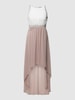 Jake*s Cocktail Cocktailjurk met strass-steentjes in two-tone-stijl Mauve 