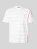 BOSS T-shirt met labeldetail, model 'Taut' Offwhite