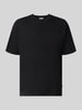 Lindbergh oversized t-shirt van puur katoen Zwart