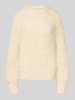 OPUS Gebreide pullover met ronde hals, model 'Palizia' Beige