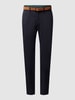 MCNEAL Hose mit Stretch-Anteil in gerader Passform  Marineblau