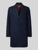 HUGO Regular Fit Mantel aus Woll-Mix Modell 'MALTE' Marine