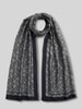 Tommy Hilfiger Schal aus Modal mit Allover-Logo-Print Marine