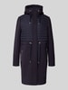Christian Berg Woman Selection Mantel mit Steppnähten Dunkelblau
