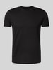 Emporio Armani T-Shirt mit geripptem Rundhalsausschnitt Black