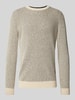 Tom Tailor Regular Fit Strickpullover aus atmungsaktiver und weicher Baumwolle Offwhite