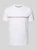 Christian Berg Men T-Shirt mit Label-Print Weiss