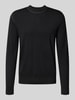 BOSS Orange Regular fit gebreide pullover van pure scheerwol, model 'ASTEFO' Zwart
