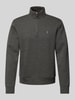 Polo Ralph Lauren Sweatshirt mit Troyer-Kragen Anthrazit Melange