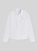 Tommy Hilfiger Regular Fit Langarmbluse aus reiner Baumwolle Weiss