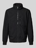 Tom Tailor Regular Fit Funktionsjacke aus Stretch-Material Black