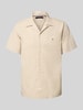 Tommy Hilfiger Regular Fit Freizeithemd aus Baumwoll-Leinen-Mix Beige