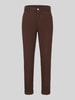 MAC Straight Fit Chino aus Baumwoll-Mix Dunkelbraun