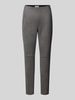 Christian Berg Woman Slim fit stoffen broek met deelnaad Grafiet