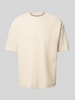 MCNEAL T-Shirt mit Strukturmuster Modell 'KEN' Beige